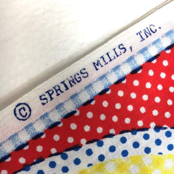 SPRING MILLS Halloween Panel of Colorful Quilting Block Prints VTG 90’s - Picture 13 of 13